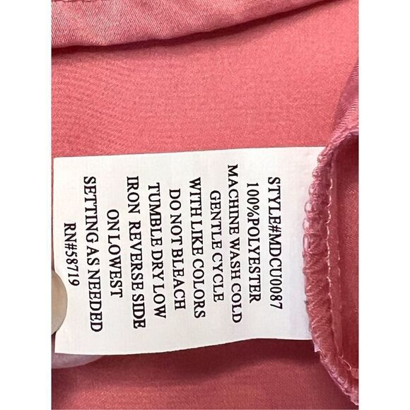 2/$20 Elementz Rose Ruffled Vneck Sleeveless Blouse sz XL Modern Flowy Top - Picture 8 of 9